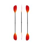 2 pieces Detachable kayak paddle carbon fiber shaft