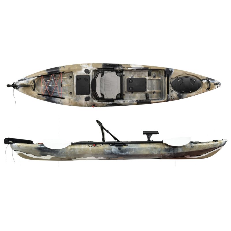 Plastic Single Kayak For Fishing 11.8ft - TAYJOR OUTDOOR